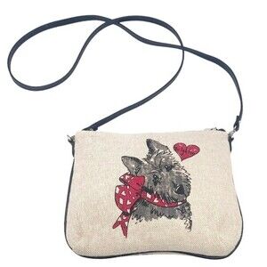 Brighton Signature Scottie Crossbody Bag I’d Rather Be Shopping Purse Sketch Art